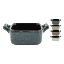 Ovenschaaltje met grepen s - diverse kleuren - 7x7x3 cm