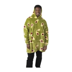 Oversized hoodie avocado - one size - polyester