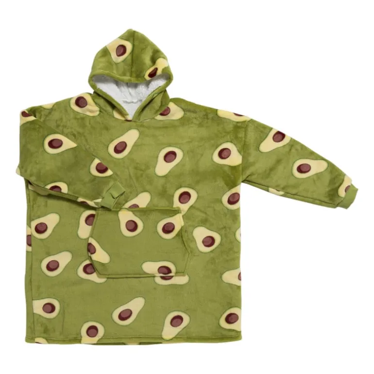 Oversized hoodie avocado - one size - polyester