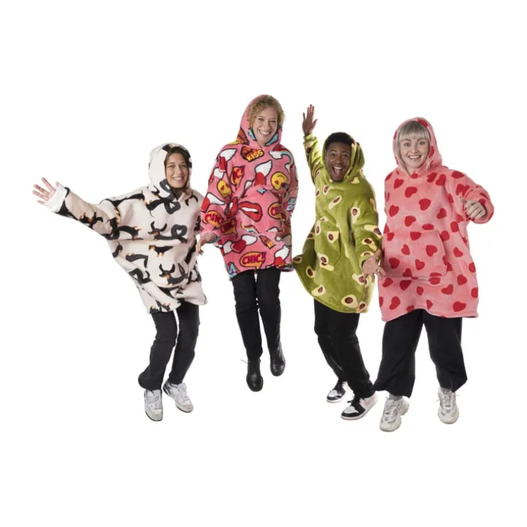 Oversized hoodie avocado - one size - polyester