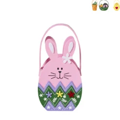 Paasmandje haas - vilt - diverse varianten