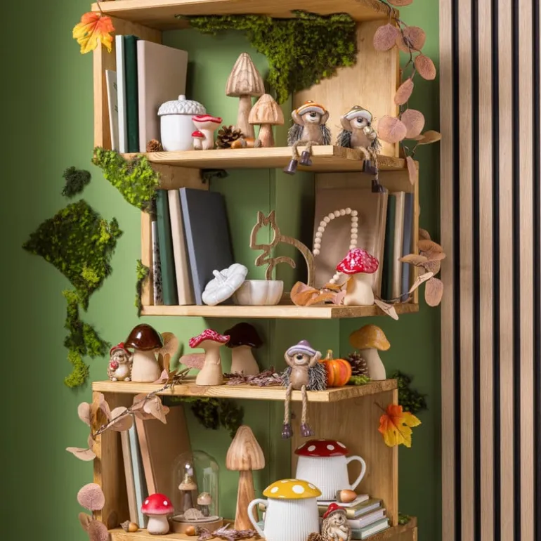 Paddenstoel - hout - ø7x20 cm