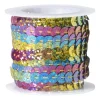 Pailettenband - multikleur - 5 meter