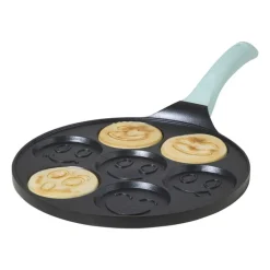 Pannenkoekenpan smileys - zwart/groen - ø26 cm
