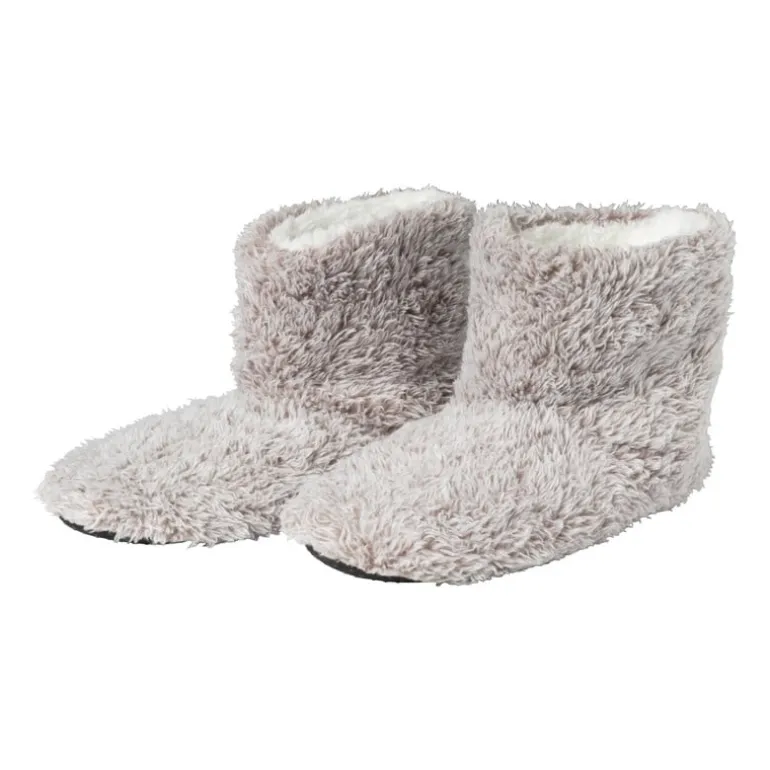 Pantoffels gemeleerd - lichtgrijs - maat 37-38