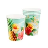 Papieren bekers tropical - set van 10