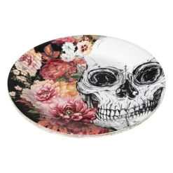 Papieren borden Day of the Dead - set van 10 - ø22x3 cm
