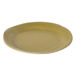 Papieren bordjes - goudkleurig - set van 8