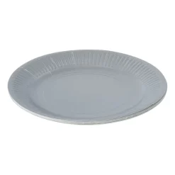 Papieren bordjes - zilverkleurig - set van 8