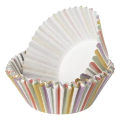 Papieren cupcake vormpjes stripes - set van 24 - ø11 cm