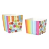 Papieren snackcups regenboog - set van 5 - ø8,5x9,5 cm