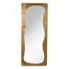 Passpiegel wave acaciahout - bruin - 168x70 cm