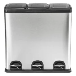 Pedaalemmer 3 vakken - 3x20 liter