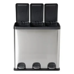 Pedaalemmer 3 vakken - 3x20 liter