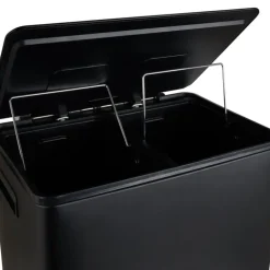 Pedaalemmer - zwart - 2x30 liter