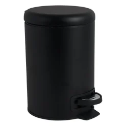 Pedaalemmer metaal - zwart - 3 liter