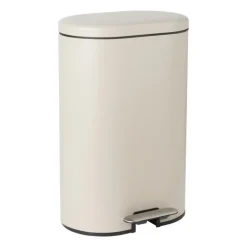 Pedaalemmer ovaal - beige - 30 liter