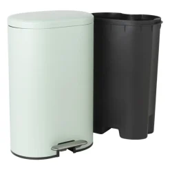 Pedaalemmer ovaal - groen - 30 liter