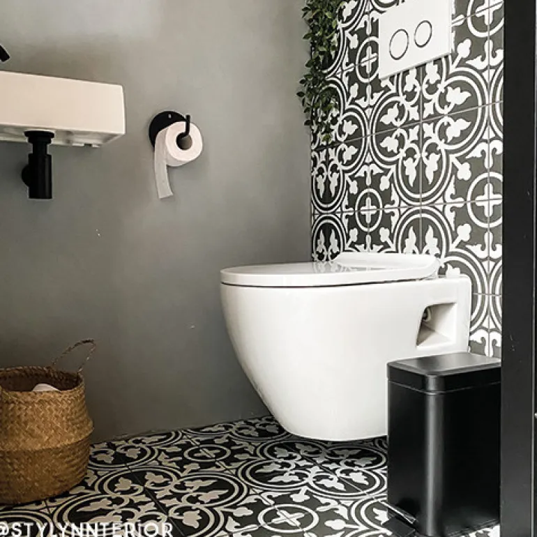 Pedaalemmer rechthoek - zwart - 5 liter