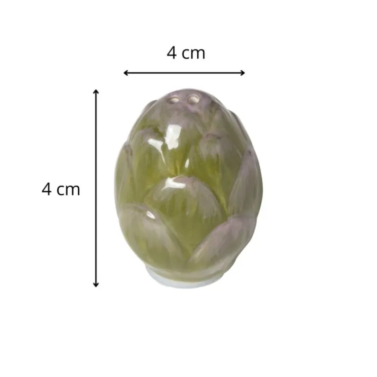 Peper- of zoutvaatje artisjok - groen - 4x4x4 cm