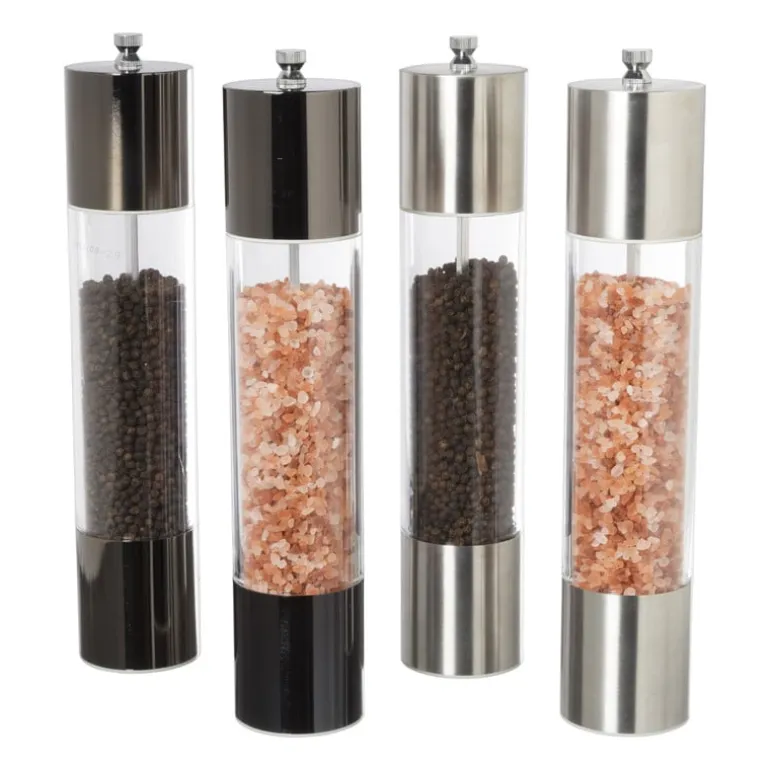 Pepermolen zilverkleurig - ø6x29 cm