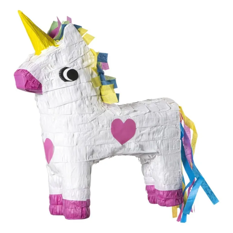 Pinata xl unicorn - wit - 45x30x10 cm