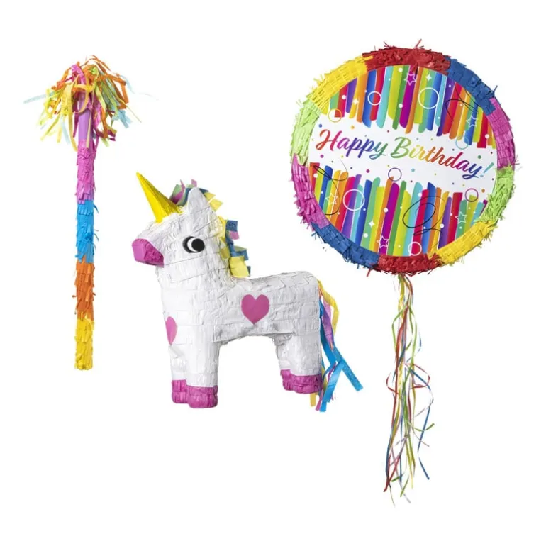 Pinata xl unicorn - wit - 45x30x10 cm
