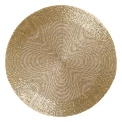 Placemat kraaltjes - goud - ø33 cm