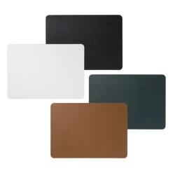 Placemat PU leer - donkergroen - 33x46 cm