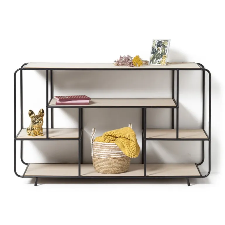 Plaid blokje - geel - 130x160 cm