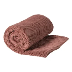 Plaid blokjes - roze - 130x160 cm