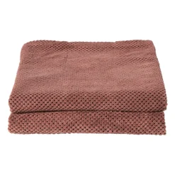 Plaid blokjes - roze - 130x160 cm