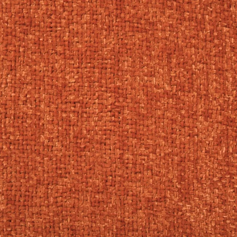 Plaid chenille met kwastjes Marianne - oranje - 170x130 cm