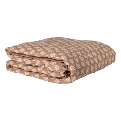 Plaid quilted bloem - roze/rood - 170x130 cm