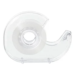 Plakbandhouder inclusief 2 rollen - transparant