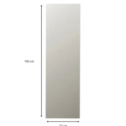 Plakspiegel - rechthoekig - 105x27cm