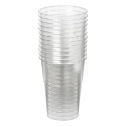 Plastic bierglazen - 250 ml - set van 12