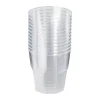 Plastic glazen - 160 ml - set van 12