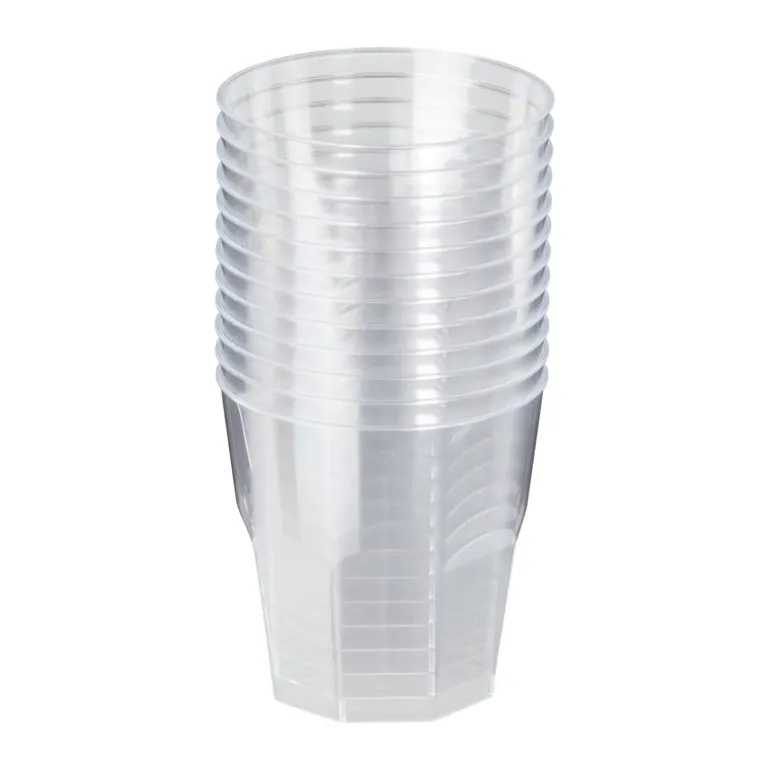 Plastic glazen - 160 ml - set van 12