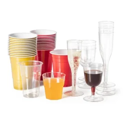 Plastic glazen - 160 ml - set van 12