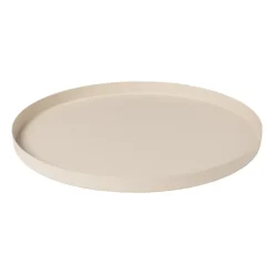 Plateau metaal rond - diverse kleuren - ø25x1.5 cm