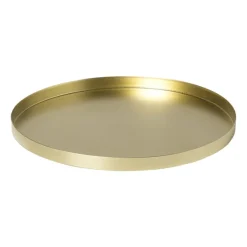 Plateau rond - goud - ø25x1.5 cm