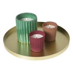 Plateau rond - goud - ø25x1.5 cm