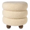 Poef bubbles - beige - ø38x42 cm