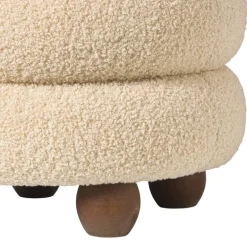 Poef bubbles - beige - ø38x42 cm