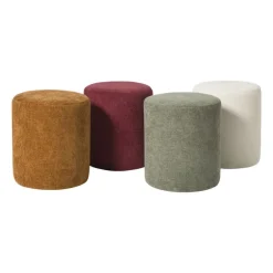 Poef Debby - beige - ø35x40 cm