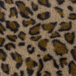 Poef luipaard - bruin/beige - ø40x29 cm