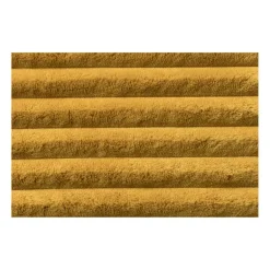 Poef Nora ribstof XL - oker - ø60x40 cm