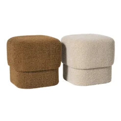 Poef vilt - beige - 40x40x40 cm