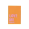 Poster love me tender - oranje/roze - 13x18 cm
